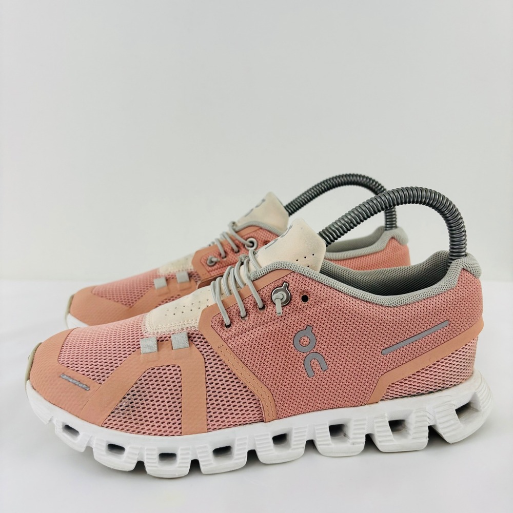 On Running Cloud Women Rose Sand Mesh Speed Lace Sneakers Shoes Size 6.5